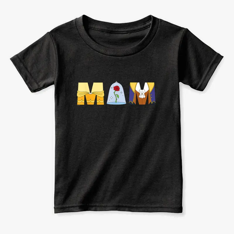 Disney Beauty and the Beast Belle Mother’s Day Birthday Mom  Toddler Staple T-Shirt
