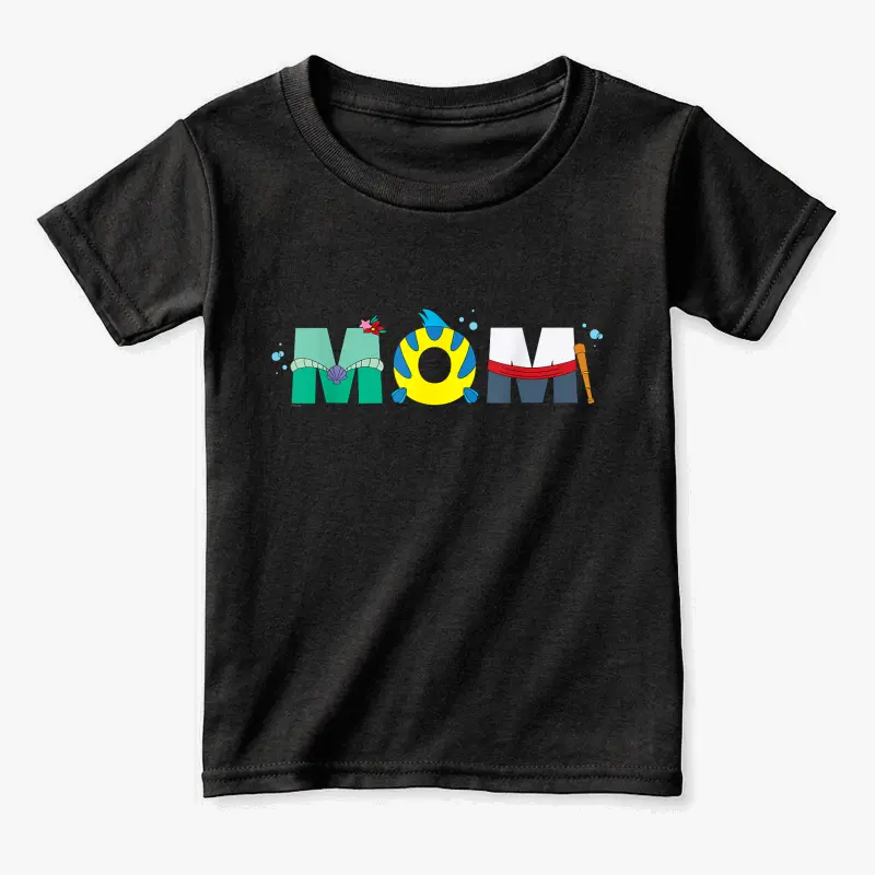Disney The Little Mermaid Ariel Mother’s Day Birthday Mom  Toddler Staple T-Shirt