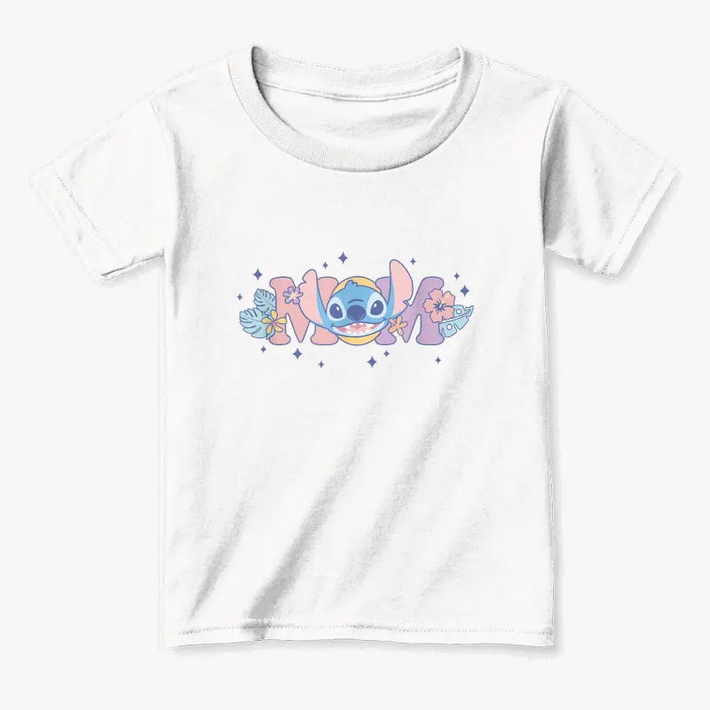 Disney Lilo & Stitch Mom Cute Stitch Floral Pastel Colors  Toddler Staple T-Shirt