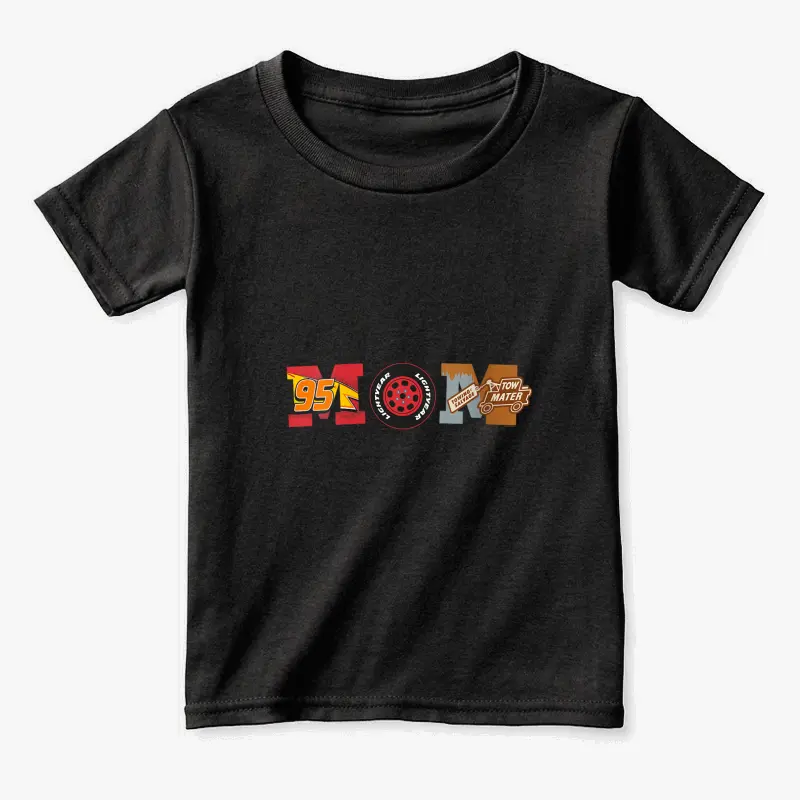 Womens Disney and Pixar’s Cars Mom Mother’s Day Birthday V-Neck  Toddler Staple T-Shirt